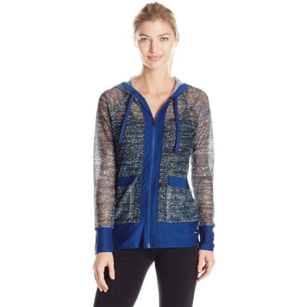 X byGOTTEX Jacket Mesh Hoodie Women SM NWOT*Active